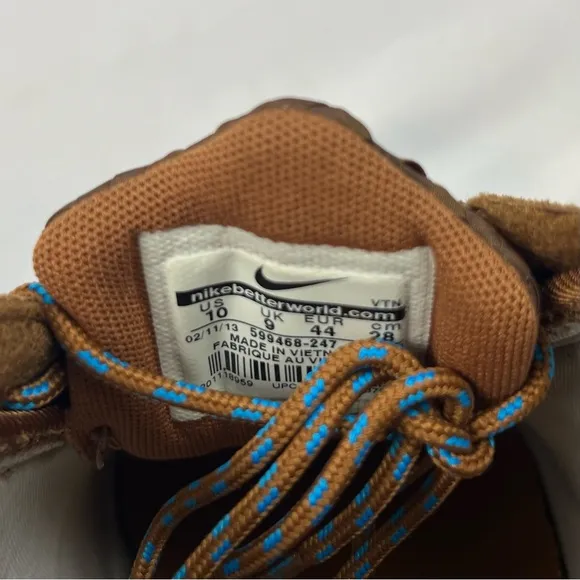 Nike Free Woven Chukka Mens Shoes Sz US 10 Brown/Tan/Blue Mid Sneakers