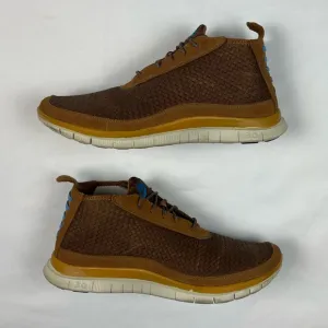 Nike Free Woven Chukka Mens Shoes Sz US 10 Brown/Tan/Blue Mid Sneakers