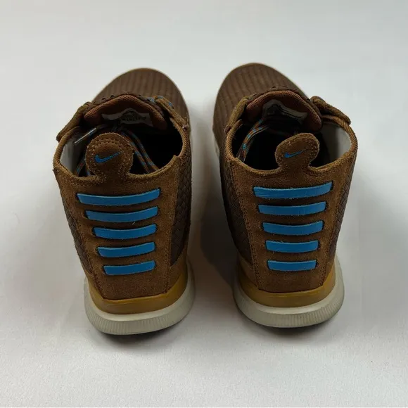 Nike Free Woven Chukka Mens Shoes Sz US 10 Brown/Tan/Blue Mid Sneakers