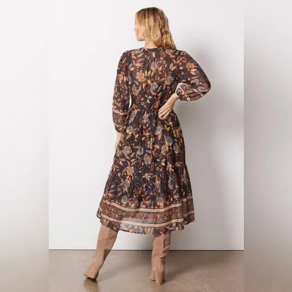 NWT SUNDRY for EVEREVE Felicity Floral Boho Prairie Peasant Dress in size 0 / XS