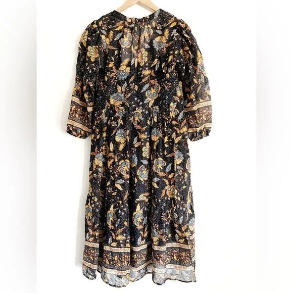 NWT SUNDRY for EVEREVE Felicity Floral Boho Prairie Peasant Dress in size 0 / XS
