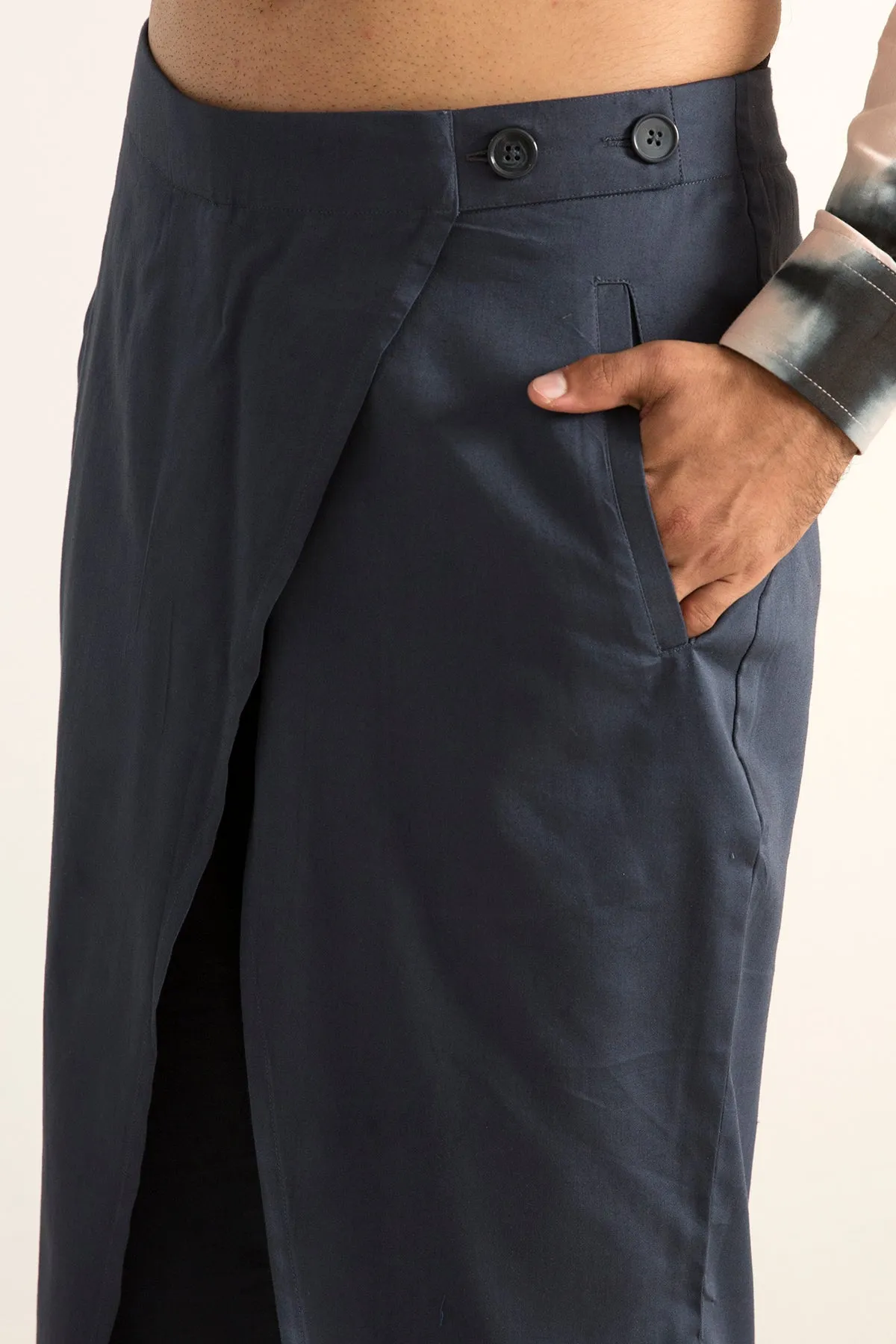 Oliver - Tie & Dye Overlapped Panel Kurta with Pant Set