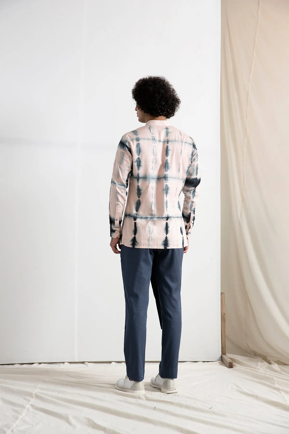 Oliver - Tie & Dye Overlapped Panel Kurta with Pant Set