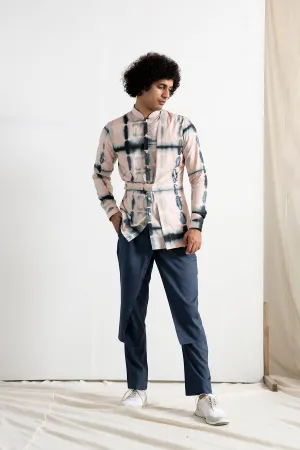 Oliver - Tie & Dye Overlapped Panel Kurta with Pant Set