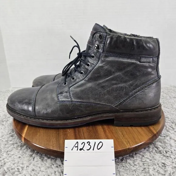 Pikolinos Gray Leather Cap Toe Side Zip Casual Lifestyle Casual Boots Mens 46