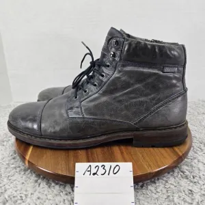 Pikolinos Gray Leather Cap Toe Side Zip Casual Lifestyle Casual Boots Mens 46