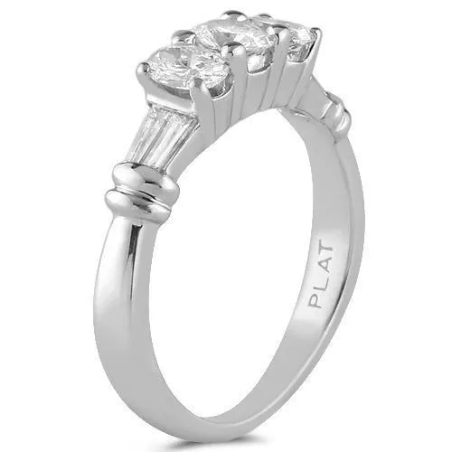 Platinum EGL Certified Diamond Bridal Ring Set 5.00 Ctw