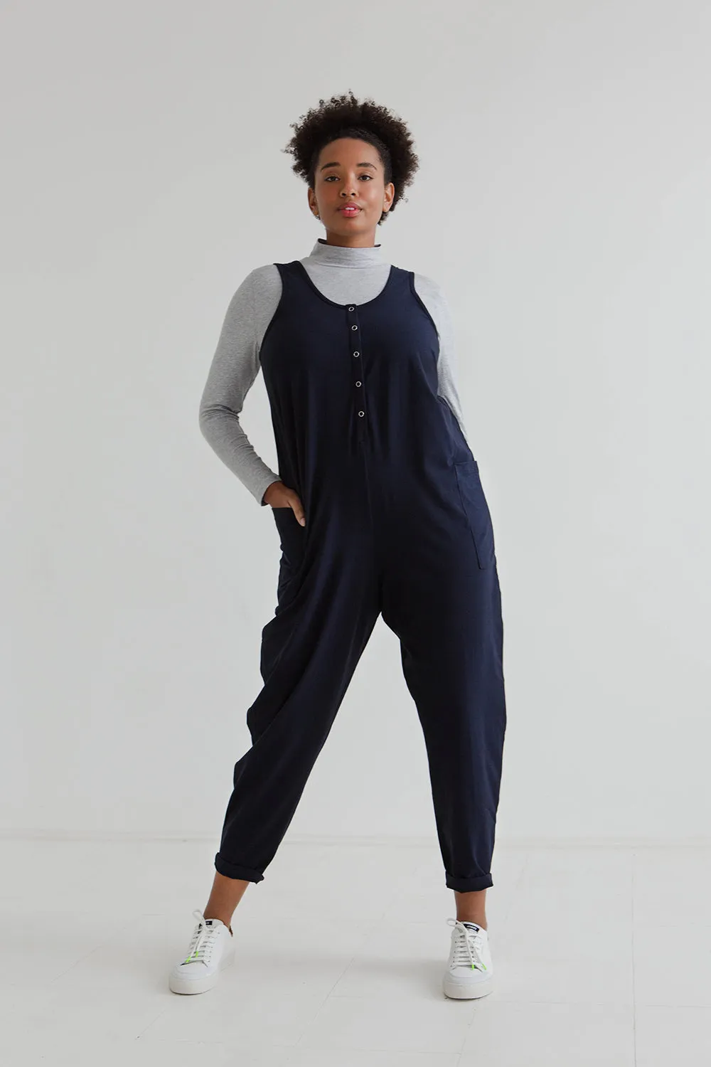 Poppy Jumpsuit - Midnight Navy
