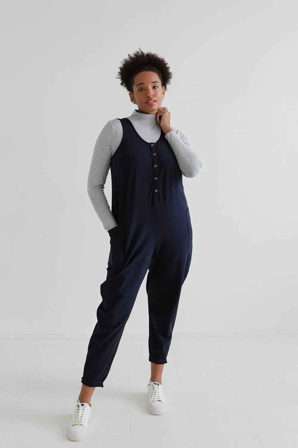Poppy Jumpsuit - Midnight Navy