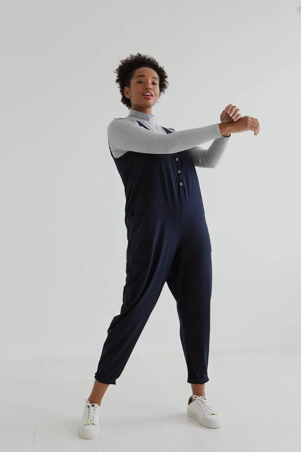 Poppy Jumpsuit - Midnight Navy