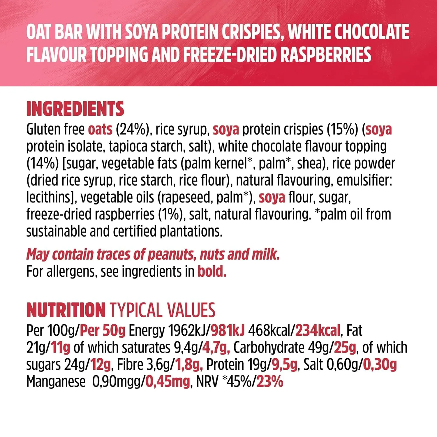 Protein Flapjacks - 16x 50g