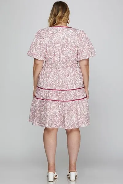 Puff Sleeve Tiered Dress