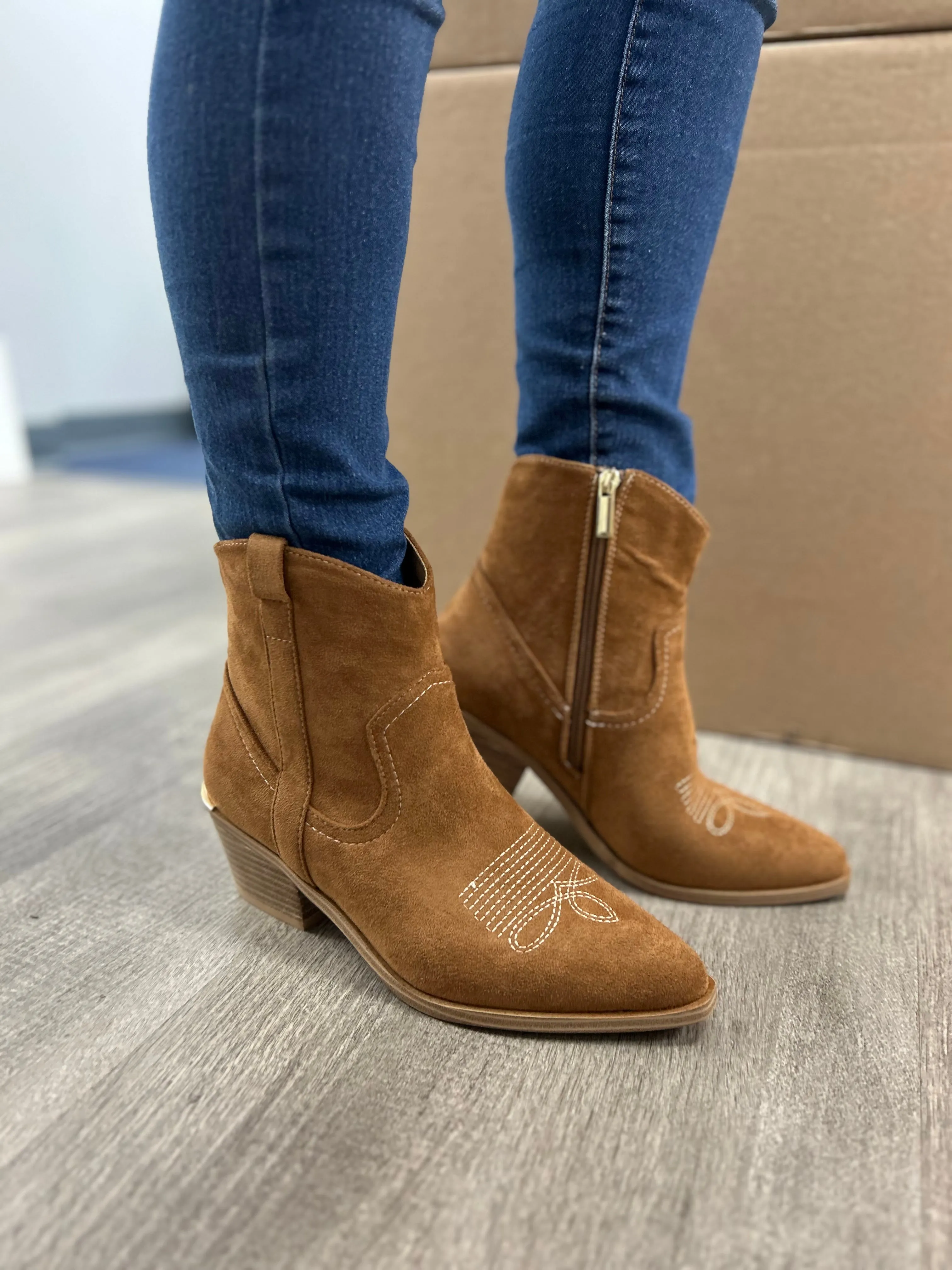 Quittin Time Faux Suede boots