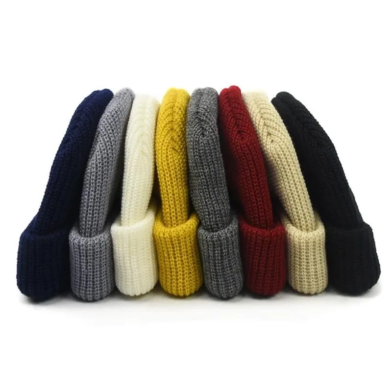 "CAPCUFF" Bonnet tricoté Streetwear Beige - URB1™