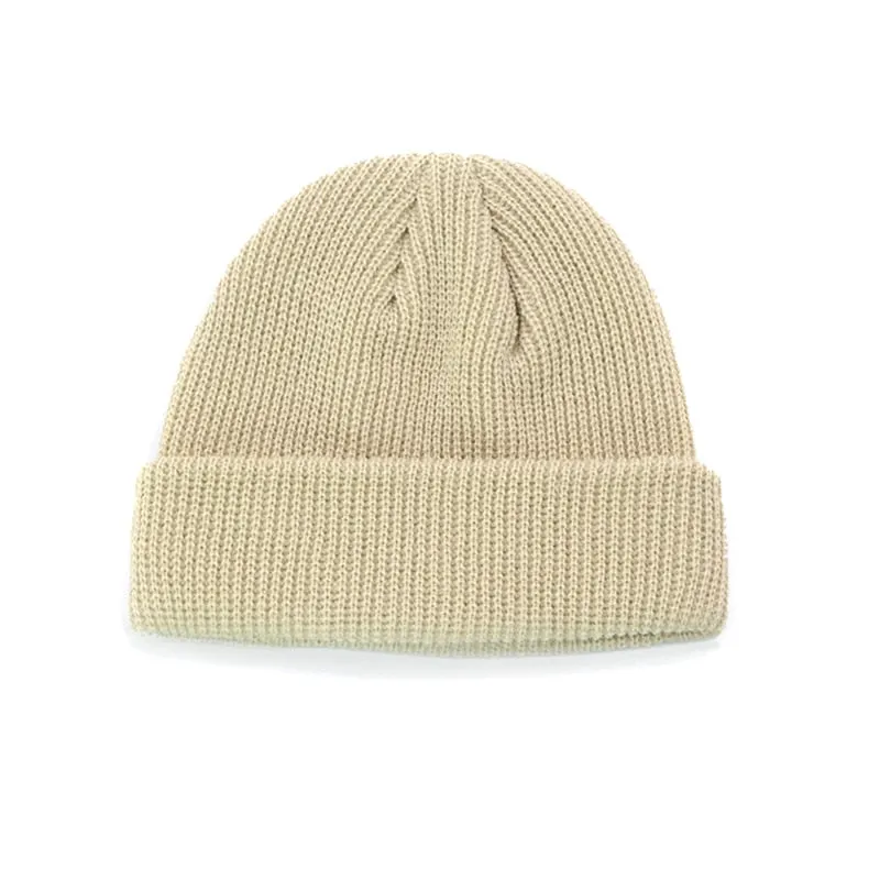 "CAPCUFF" Bonnet tricoté Streetwear Beige - URB1™