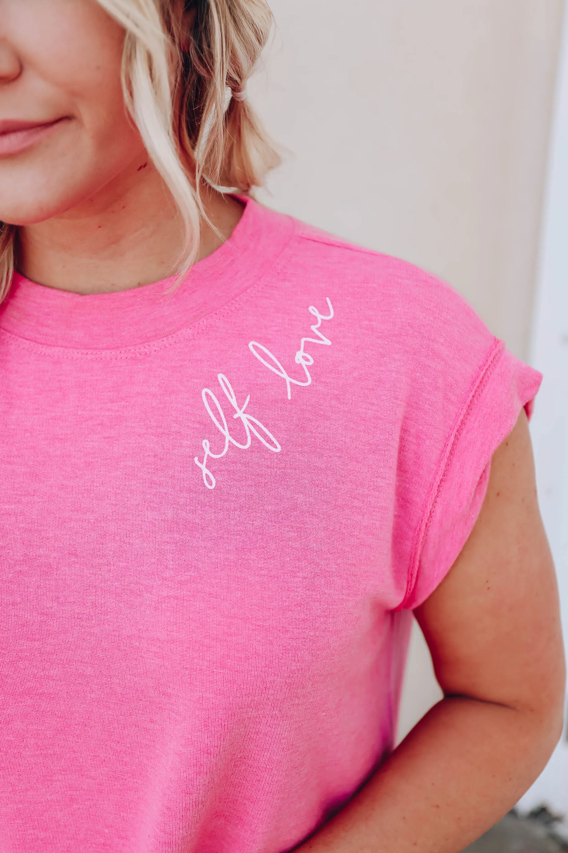 "Self Love" Graphic Crop Top