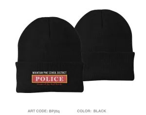 Red Devil Institutional Police Department Embroidered Knit Beanie - BPjttq
