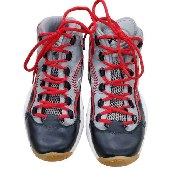 Reebok Question mid practice Allen Iverson V70407 gray black red basketball