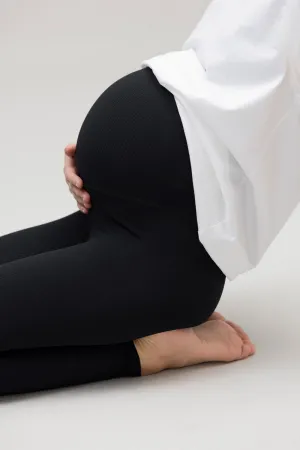 Ripped Maternity Leggings Black