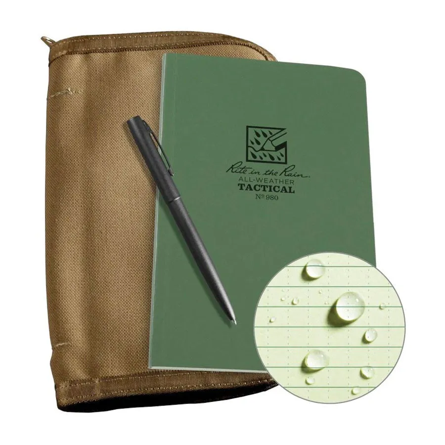 Rite in the Rain No980 Kit Tactical Field Book Kit Green Tan