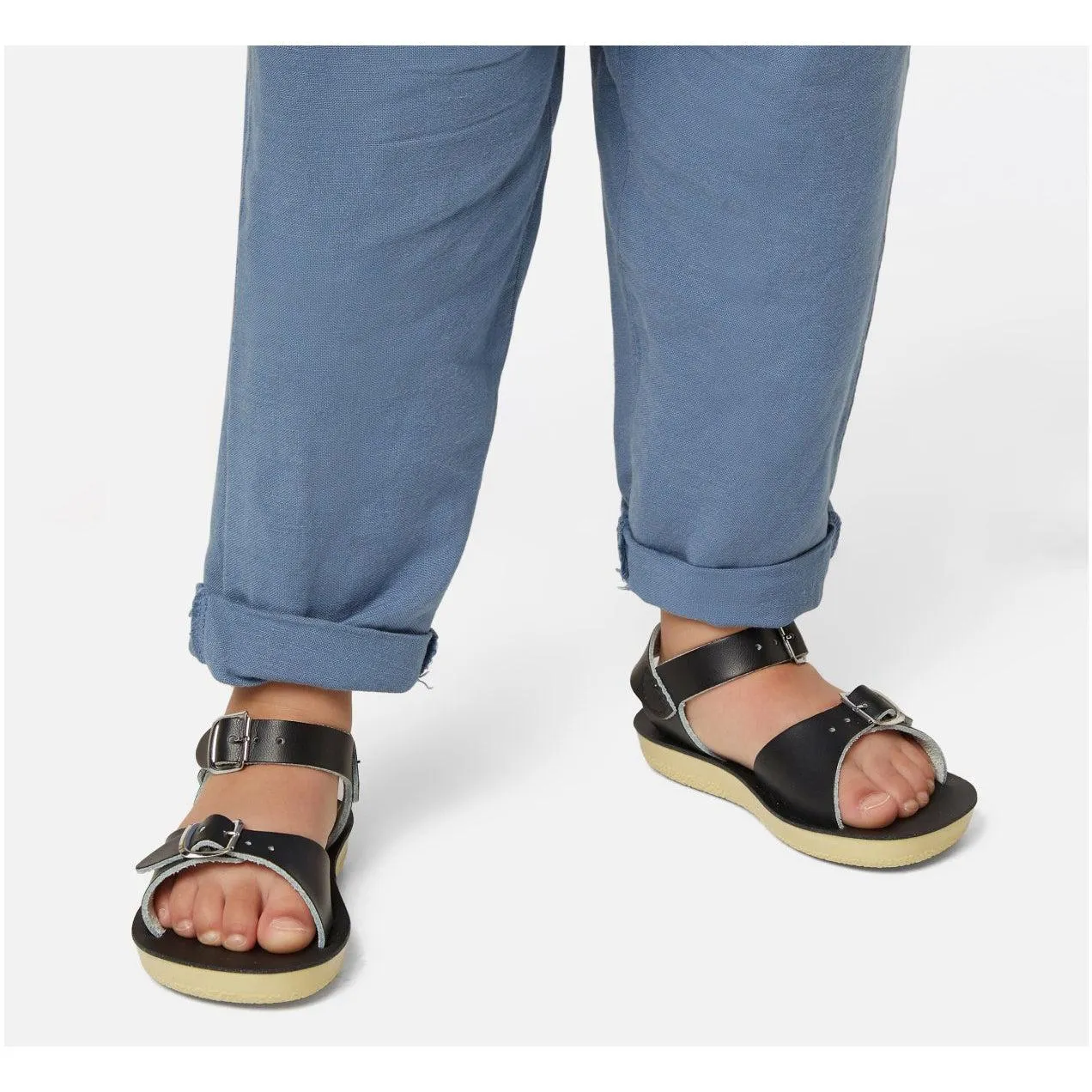 Saltwater Surfer Sandals - Black - Kids