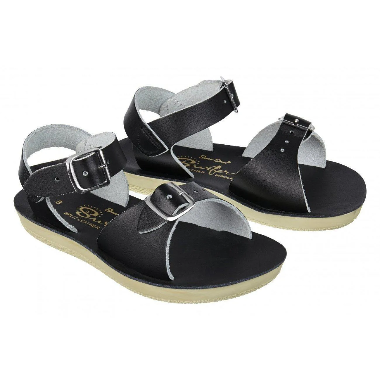 Saltwater Surfer Sandals - Black - Kids