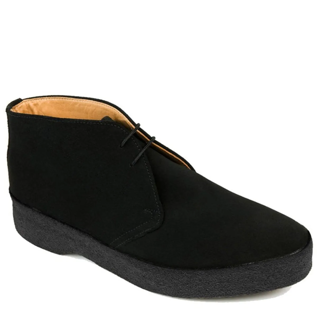 Sanders Hi Top Suede Chukka Boot Black