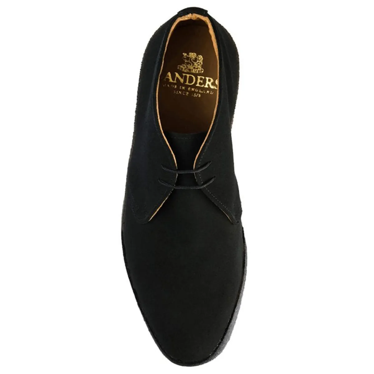 Sanders Hi Top Suede Chukka Boot Black