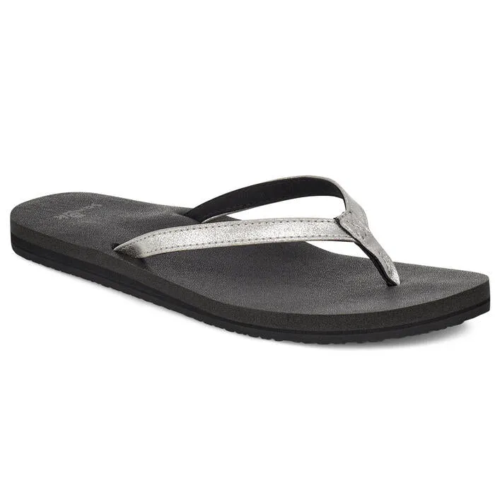 Sanuk Womens Yoga Joy Shimmer Metallic Sandal