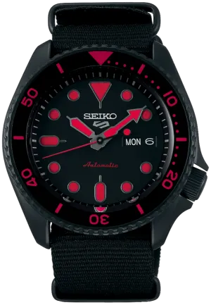 Seiko 5 Sports SKX Street Style Mechanical Automatic Black / Red SRPD83