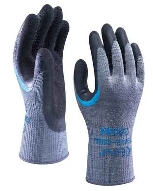 Showa Atlas 330 Gray Latex Coated Gloves