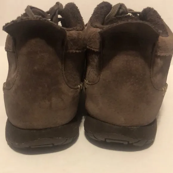Skechers Women’s Chocolate Brown Bikers-Lineage Leather Suede Chukka Boots