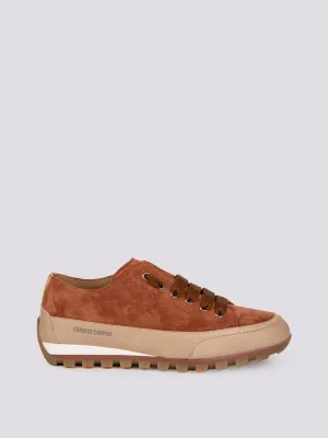 SNEAKER JANIS CHIC in camoscio MATTONE