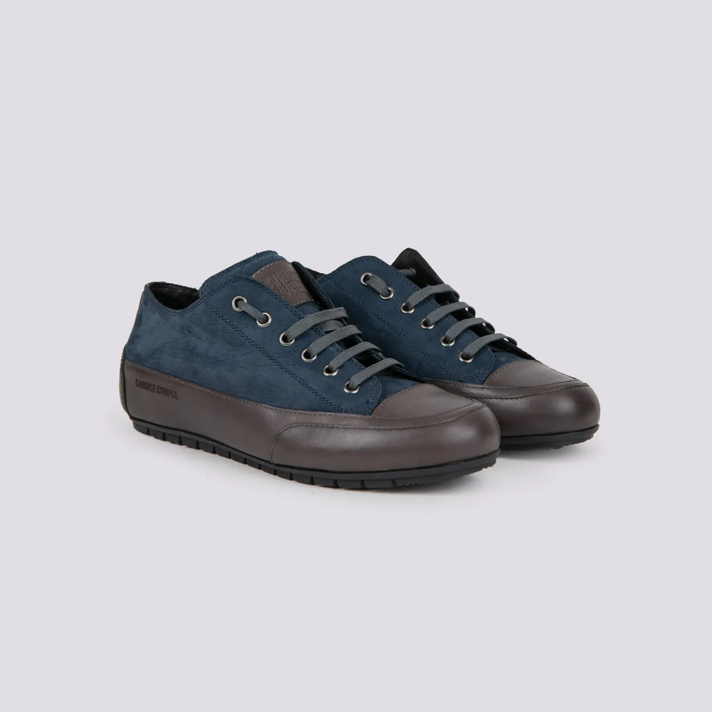 Sneaker ROCK in camoscio blu