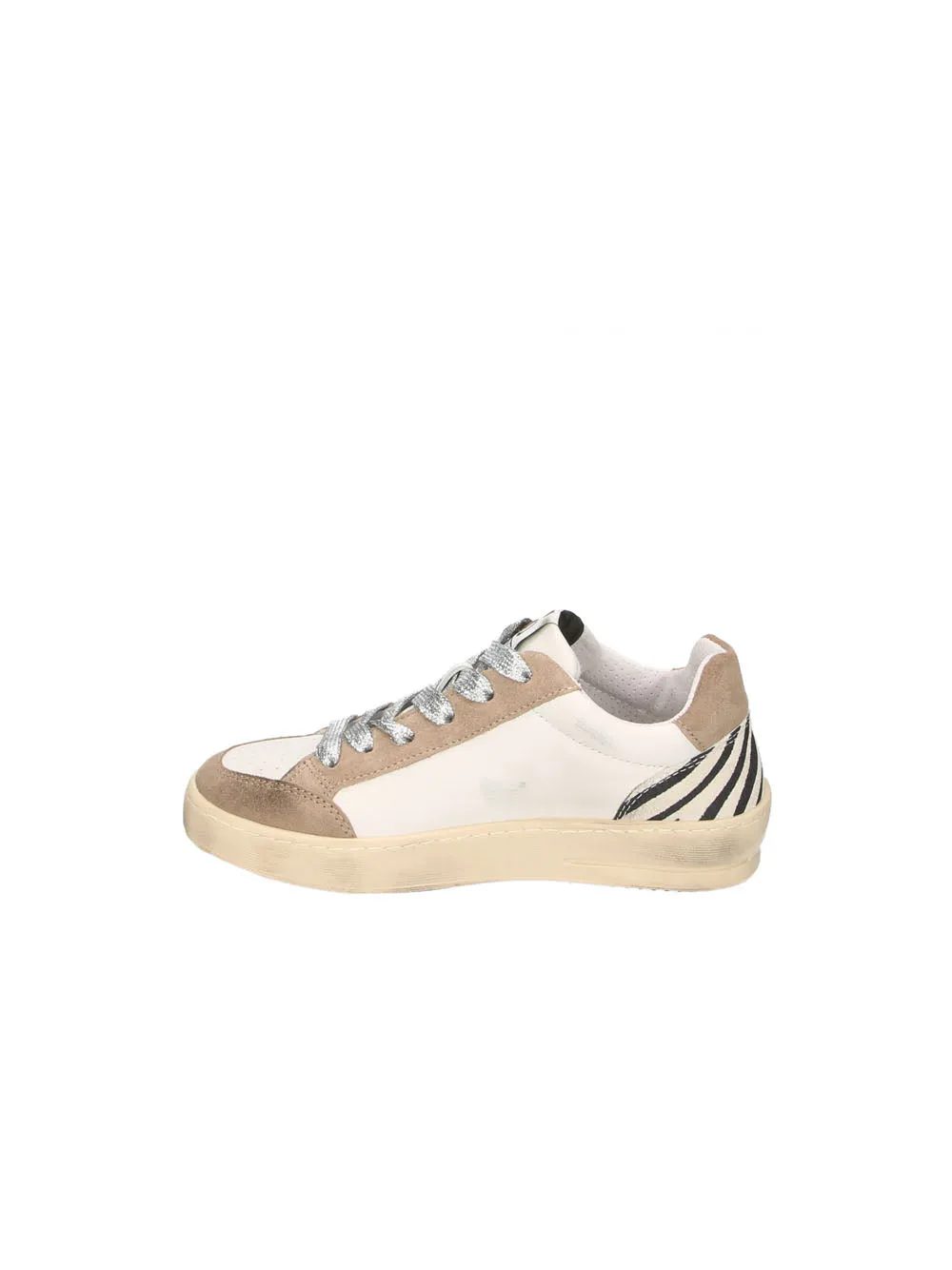 Sneakers New Star Pelle Bian - White Taupe Pink