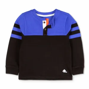 Snug Half   Placket Sweatshirt
