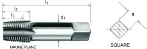 SOMTA - Series 575 HSS BSPT Tap 1" (Bottoming Lead, Taper Form)