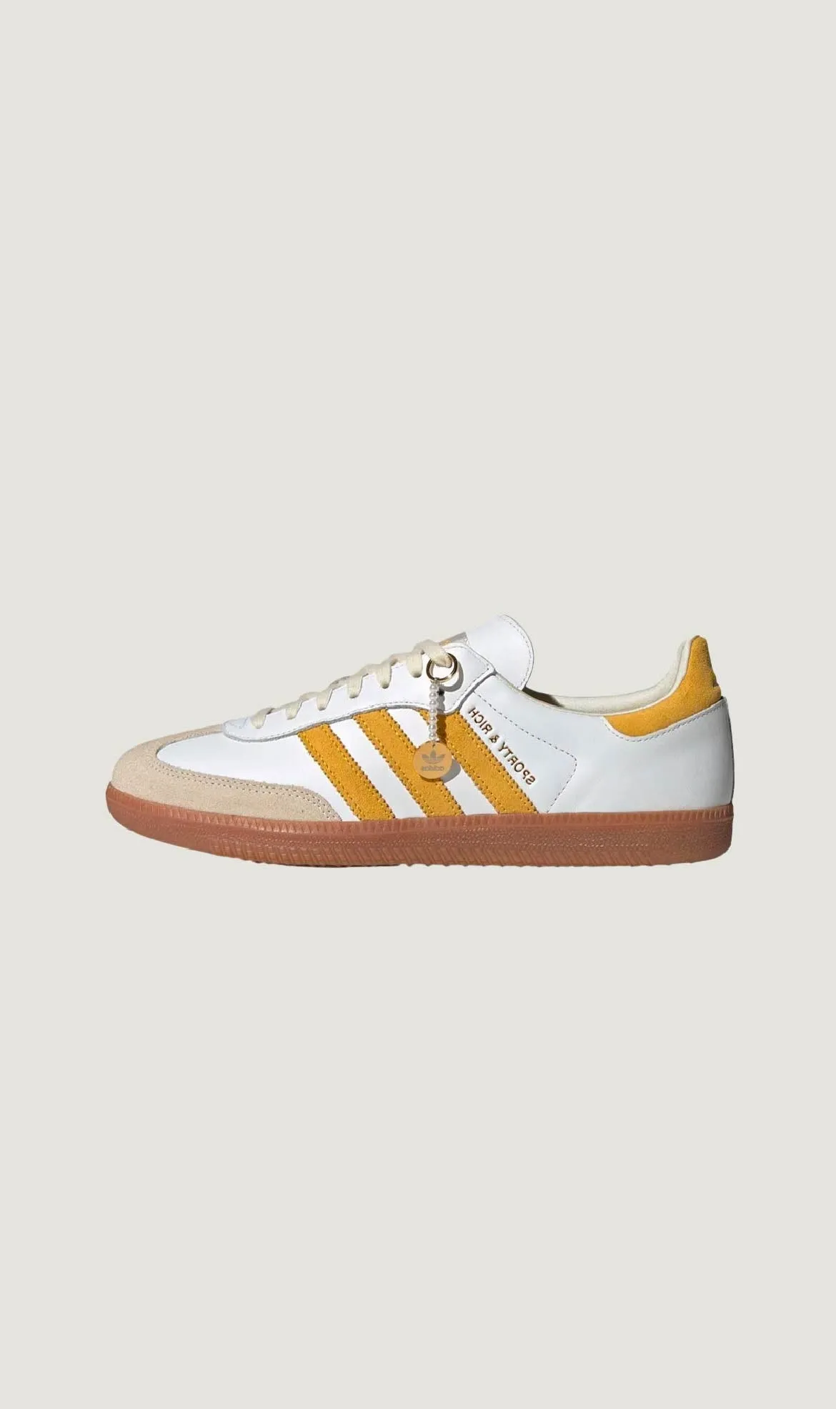SPORTY & RICH X SAMBA OG - WHITE BOLD GOLD