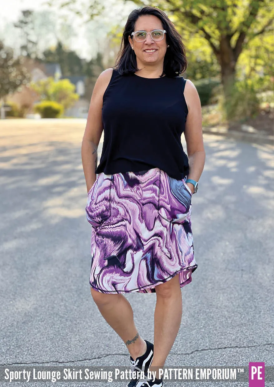 Sporty Lounge Skirt | Sewing Pattern