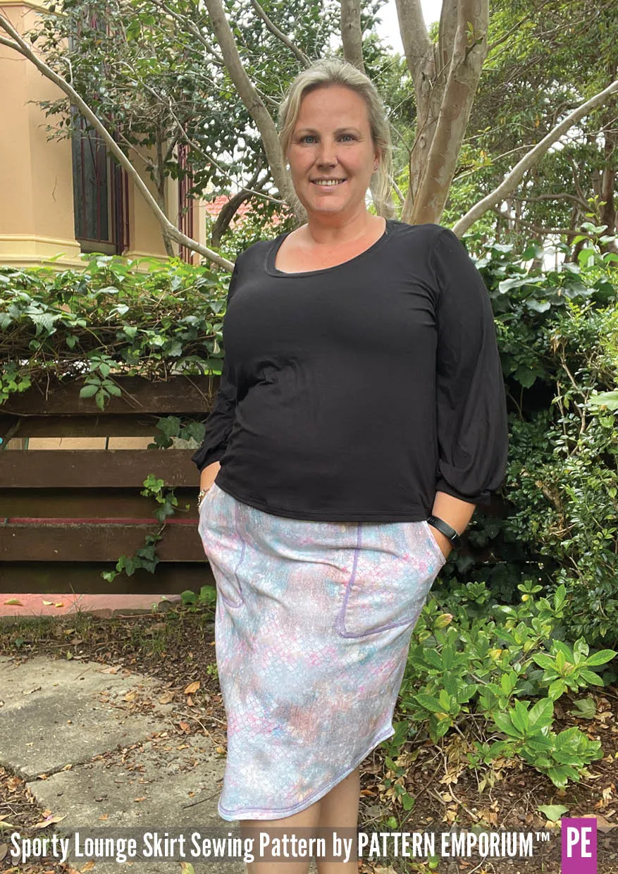 Sporty Lounge Skirt | Sewing Pattern