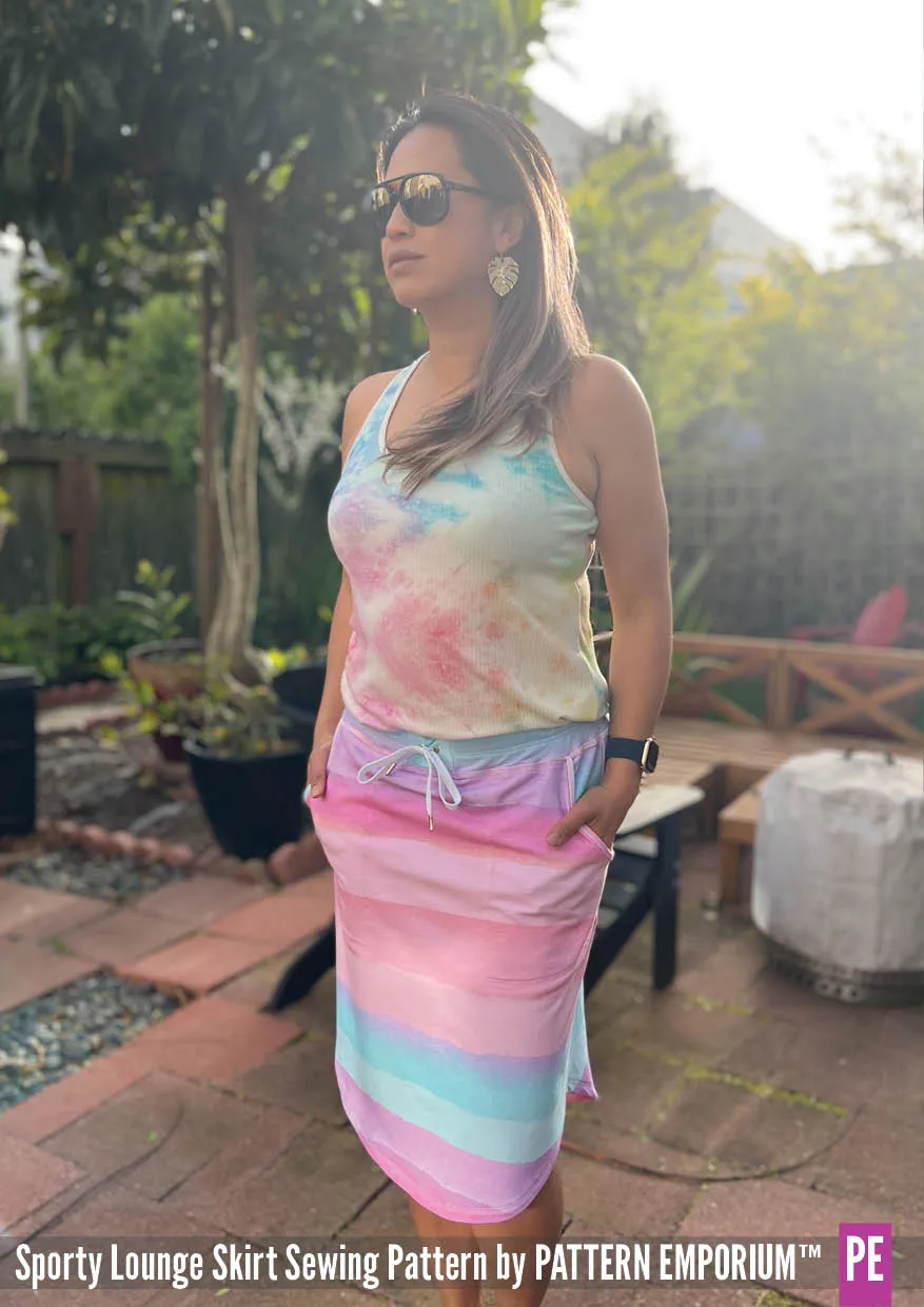 Sporty Lounge Skirt | Sewing Pattern