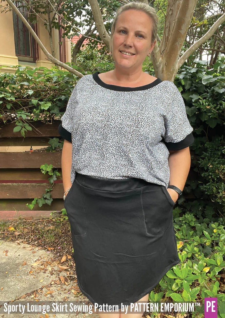 Sporty Lounge Skirt | Sewing Pattern
