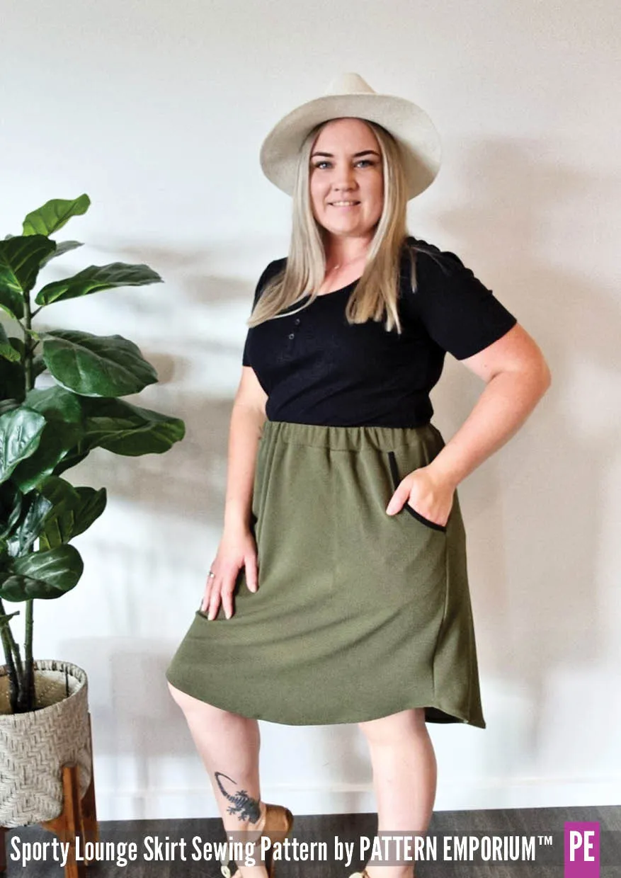 Sporty Lounge Skirt | Sewing Pattern
