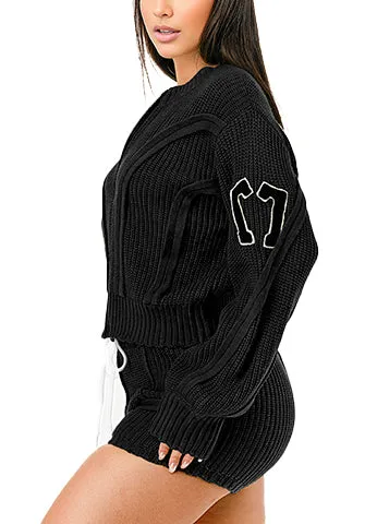 SPORTY SHORT SWEATER SET(MMS9004) <Bundle>
