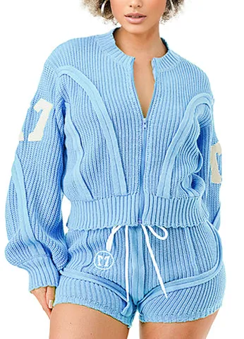 SPORTY SHORT SWEATER SET(MMS9004) <Bundle>
