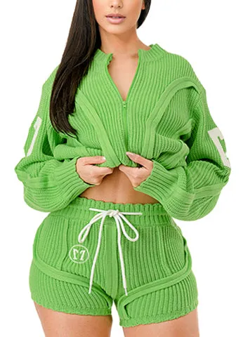 SPORTY SHORT SWEATER SET(MMS9004) <Bundle>