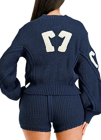 SPORTY SHORT SWEATER SET(MMS9004) <Bundle>