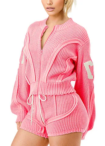 SPORTY SHORT SWEATER SET(MMS9004) <Bundle>