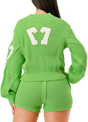 SPORTY SHORT SWEATER SET(MMS9004) <Bundle>