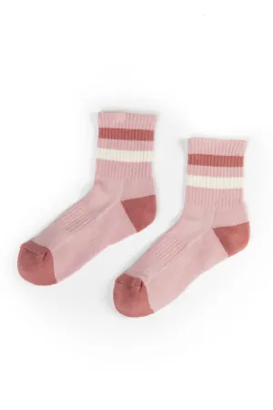 SPORTY STRIPE CREW SOCKS